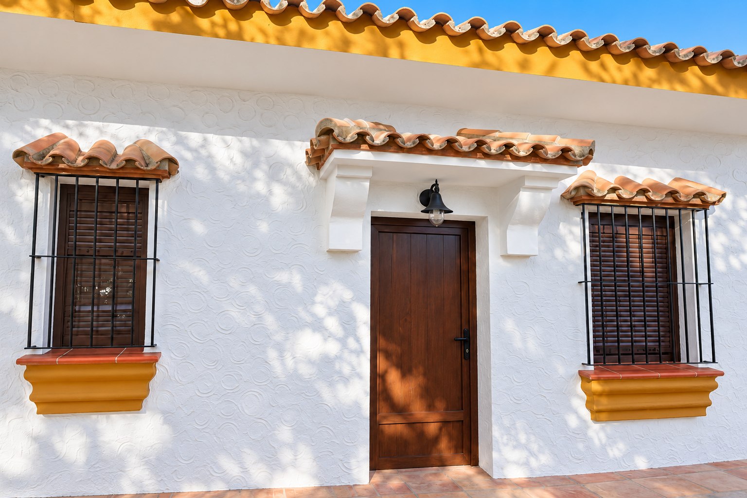 Exterior de la habitación adaptada, fotografía mejorada con IA